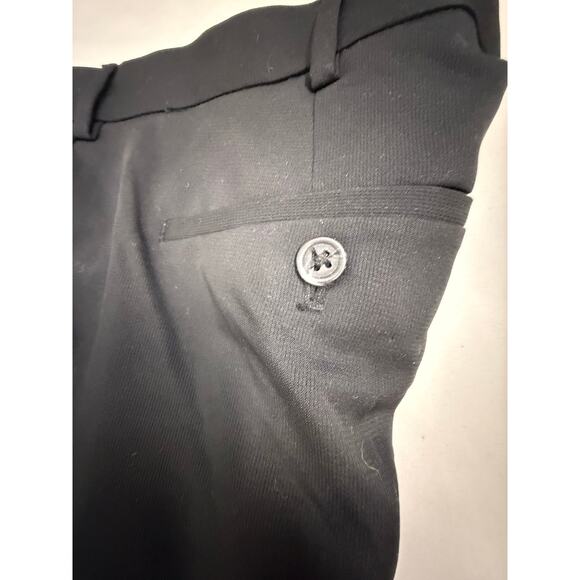 IZOD 38 x 32 Men's Dress Pants Golf Black Flat front deep pockets Made in Kenya - Picture 6 of 8